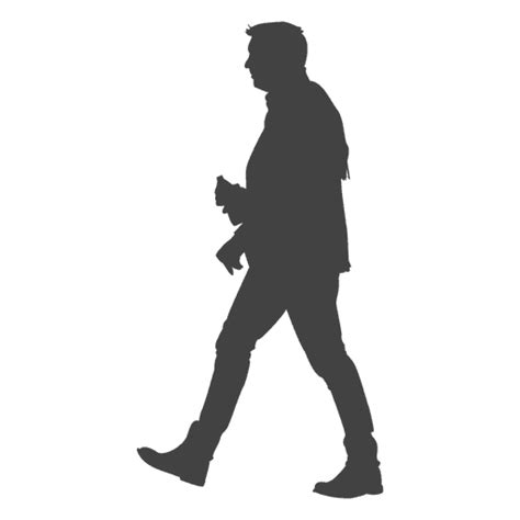 Man Walking Silhouette 11 Transparent PNG SVG Vector File
