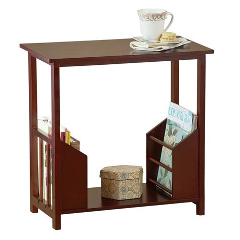 Originally designed in 1949, the magazine table reflects risom's idea that key to good design is comfort, the warmth of wood with a graceful style. Wooden Magazine Organizer Table | Costa Rican Furniture