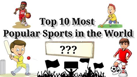 Top 10 Most Popular Sports In The World Youtube