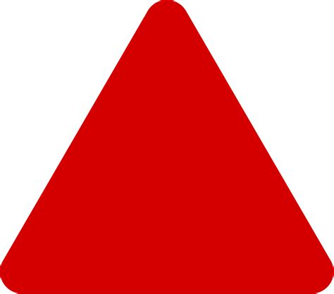 Triangular Clipart Red Triangle Triangular Red Triangle Transparent