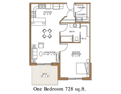 View our selection of 1 bedroom floor plans here! Floor plan at Northview Apartment Homes in Detroit Lakes ...