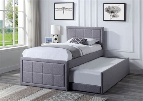 Single Trundle Bed Frame With Pull Out Storage Home Treats Uk
