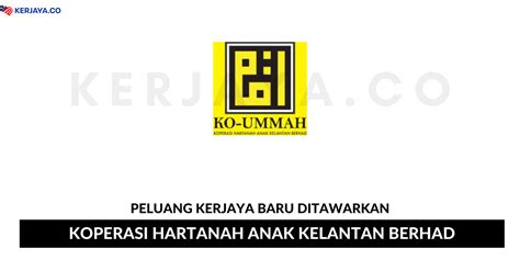 Koperasi putri terbilang malaysia berhad (koputri). Jawatan Kosong Terkini Koperasi Hartanah Anak Kelantan ...
