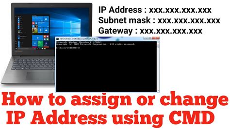 Assign Ip Address To Your Computer Using Cmd Change Ip Address In