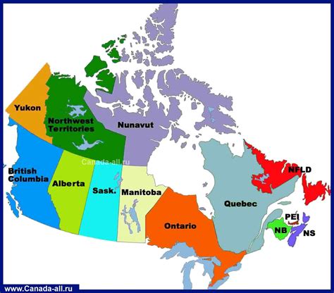 Canada And Us Map With States And Provinces | Map England Counties and
