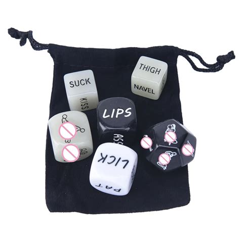 6 Pcs Fun Acrylic Dice Love Dice Sex Dice Erotic Dice Love Game Toy Couple T In Dice From