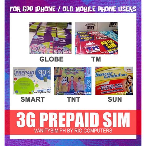 Globe 3g Smart Tnt Sun 3g Sim Cards Special Vanity Numbers Mobile