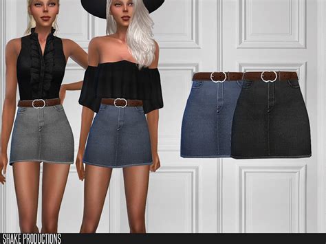 Sims 4 High Waisted Cc Jeans Shorts Skirts To Download Fandomspot
