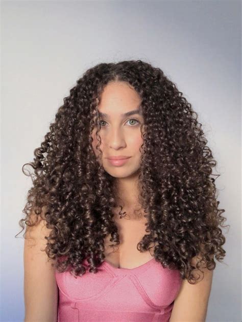 Curly Girl 3a 3b 3b Hair Mixed Curly Hair Curly Hair With Bangs Curly Hair Cuts Curly Hair