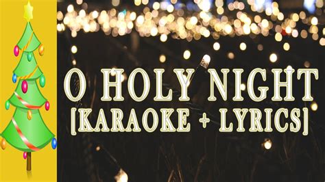 O Holy Night Karaoke Youtube