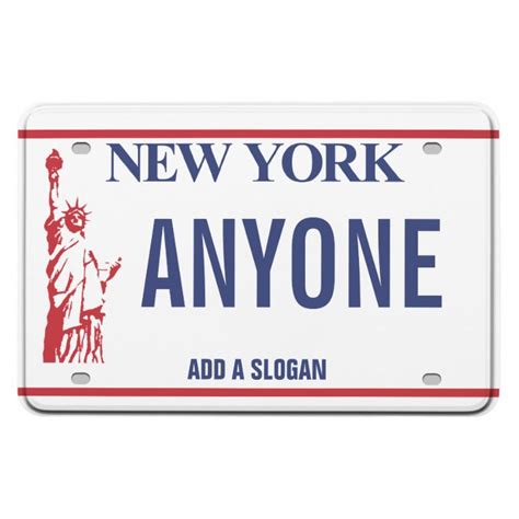 New York License Plate Personalized Magnet Zazzle