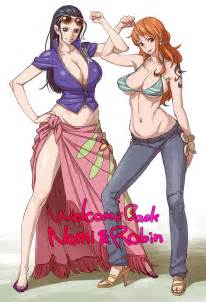 Nami And Nico Robin One Piece Drawn By Bobobo Danbooru