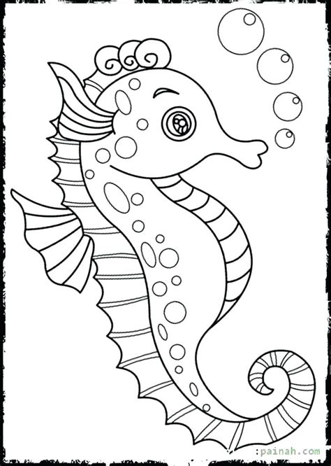 Seahorse Coloring Pages Printable