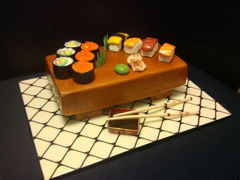 Sushi Cake For My Nephew Bday — Birthday Cakes Sushi Cake Cake