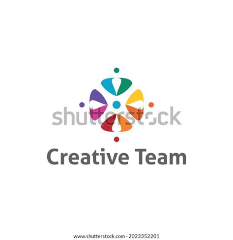 Team Logo Designs Template Creative People Stock Vector Royalty Free