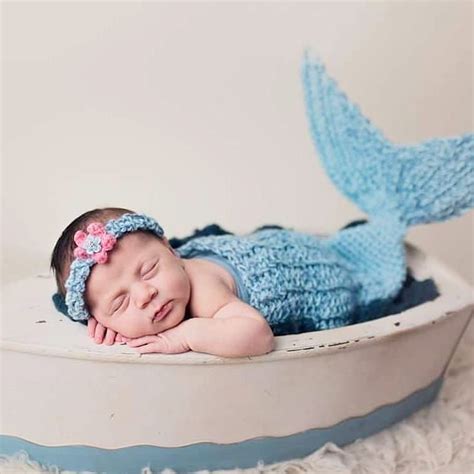 I Love Mermaids So Much I Made Victoria A Mermaid Tail For Her Newborn
