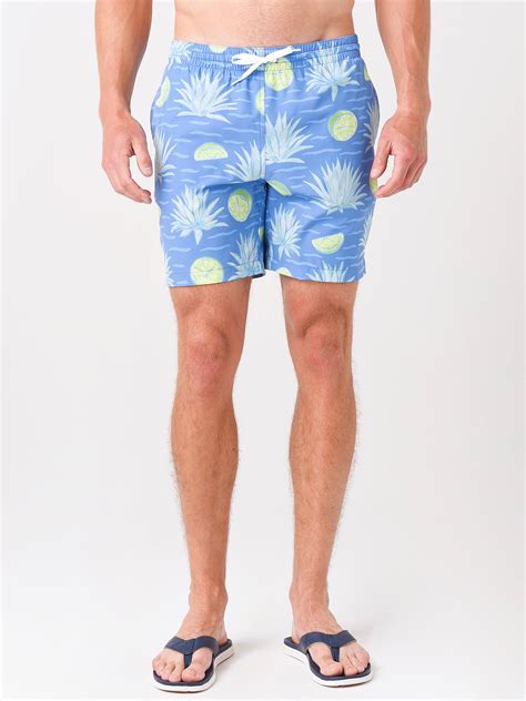 Chubbies Mens The Salt Times 7 Stretch Swim Trunk Saint Bernard