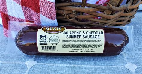 Jalapeno And Cheese Summer Sausage Crescent Meats