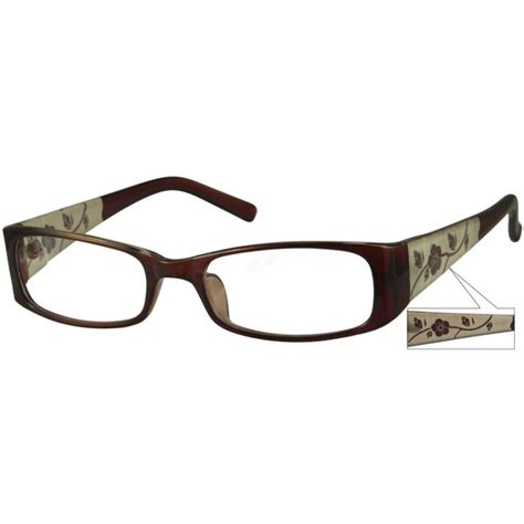brown rectangle glasses 339115 zenni optical eyeglasses for women glasses trendy eyewear