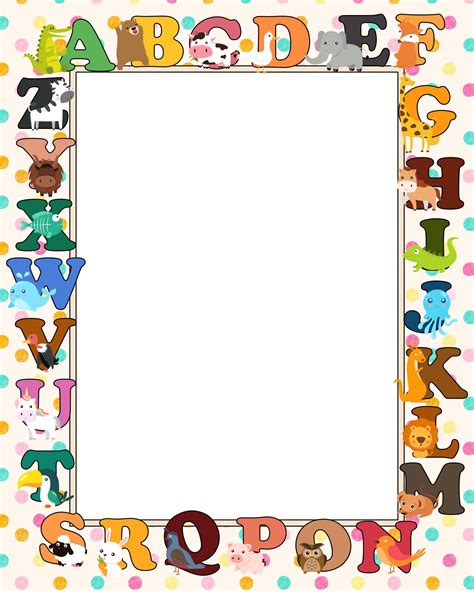 7 Best Free Printable Alphabet Borders Images And Photos Finder
