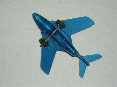 Toy Airplane Midge Toy Navy Jet Blue Etsy