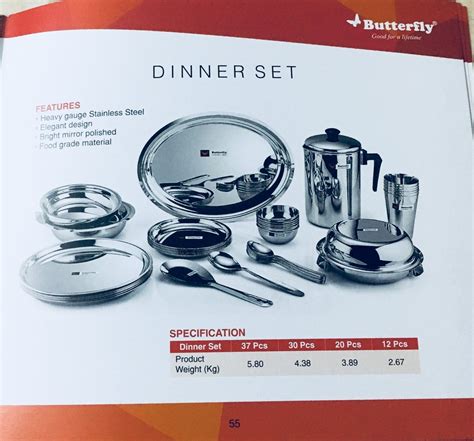12 Pcs Silver Ss Dinner Set For Home Surface Finish Polished At Rs