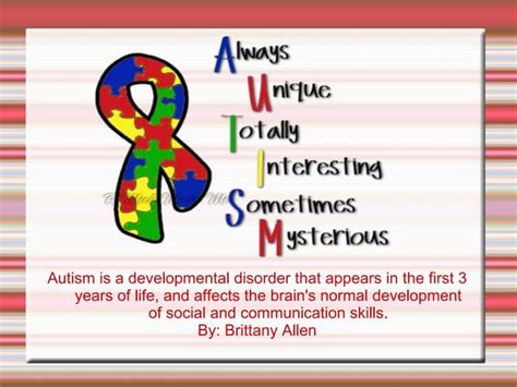 Autism Powerpoint Ppt