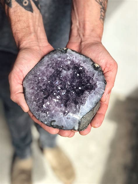 Large Amethyst Crystal Lava Rock Amethyst Geode Quartz Etsy
