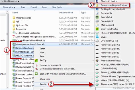 How To Compress Or Zip Up Files In Windows 7