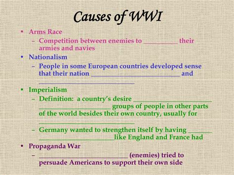 Ppt Wwi Facts Powerpoint Presentation Free Download Id5463678
