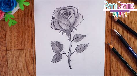 Top 64 Imagen Dibujos De Rosas Faciles Thptnganamst Edu Vn