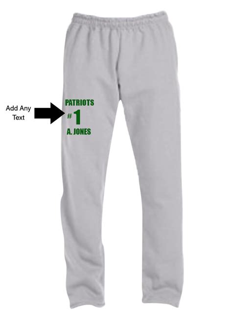 Custom Screen Printed Sweatpants With Text Zeus Closet