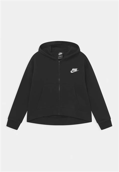 Nike Sportswear Club Hoodie Zip Up Sweatshirt Blackwhiteblack