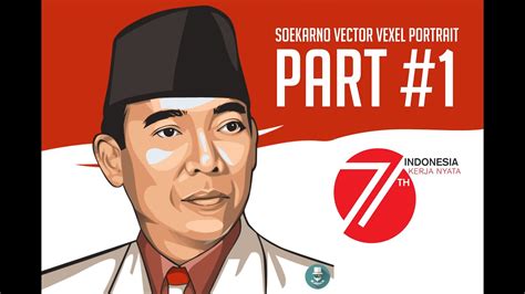 Karikatur wajah keluarga sembahyang ke pura. HUT RI 71 - SOEKARNO Vector Vexel Portrait Part #1 ...