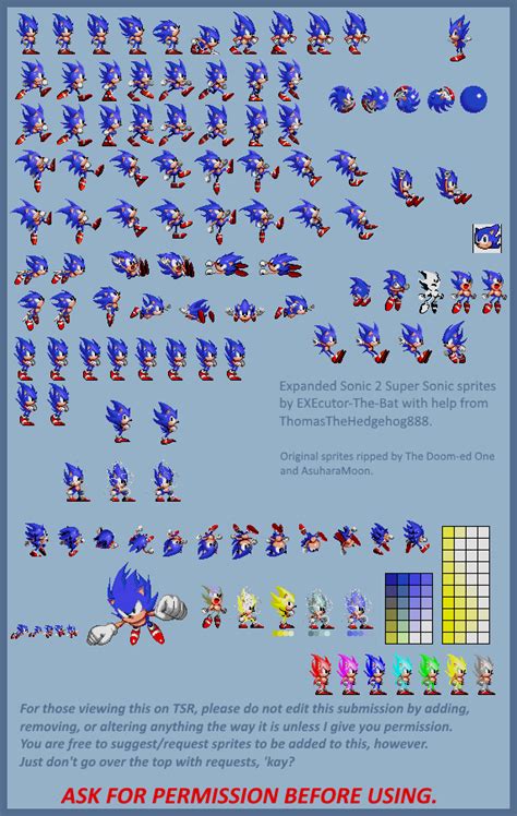 Sonic Mania Super Sonic Sprite Sheet