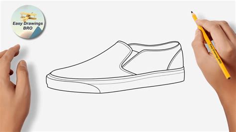 Drawing Vans Shoe Tutorial How To Draw A Vans Shoe Easy Drawings