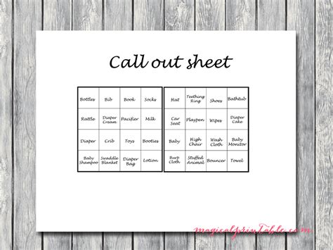 Rustic Antlers Baby Shower Game Pack Magical Printable