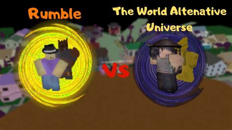 Project Jojo Rumble Vs The World Alternative Universe Youtube
