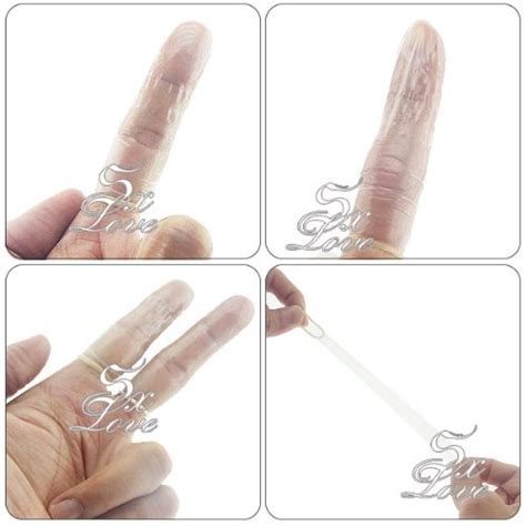Js® 006mm New Generation For Couple Sex Safety Finger Condom Two