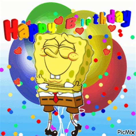 Have a great time by sharing them on social website, on your facebook profile or instagram profile. Happy Spongebob Happy Birthday Gifs Pictures, Photos, and ...