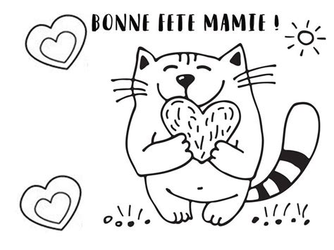 Coloriage Imprimer Bonne F Te Mamie