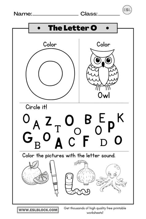 Letter O Activities Letter O Worksheets Tracing Letters Preschool