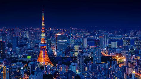 Tokyo At Night 4k Ultra Hd Wallpaper Achtergrond