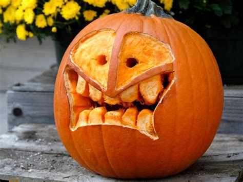A Simple Smiling Jack O Lantern Is A Traditional Element Of Halloween