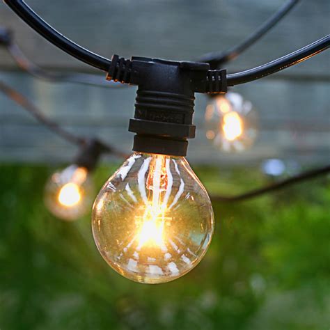 25 Socket Outdoor Commercial String Light G40 Globe Bulbs