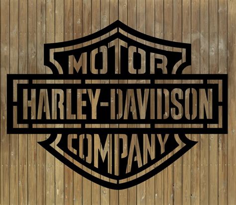 Harley Davidson Logo Dxfsvg File Ready For Laser Cut Plasma Etsy
