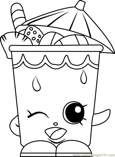 Little Sipper Shopkins Coloring Page For Kids Free Shopkins Printable