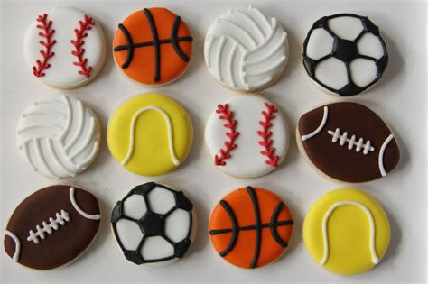 Sports Balls Sugar Cookies Birthday Sugar Cookies Sugar Cookies