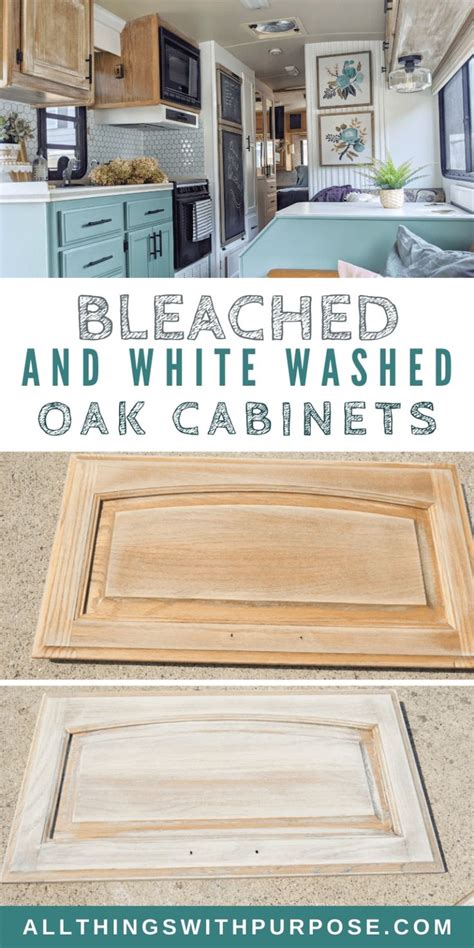 How To Bleach And White Wash Oak Cabinets White Washed Oak Oak