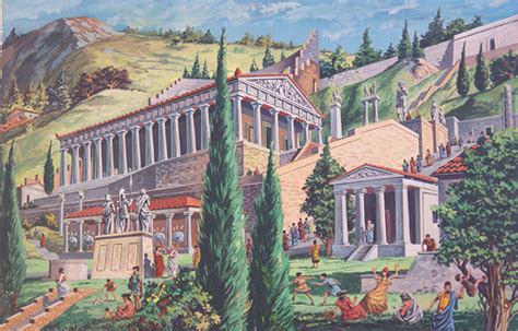 The Temple Of Apollo At Delphi By Ruggero Giovannini At The